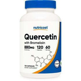 Nutricost Quercetin with Bromelain Supplement, 880mg per Serving, 60 Servings, 120 Capsules